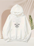 Men's Hoodie Skull Crossbones And Starburst With Electric Guitars Hoodie