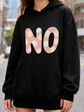 Women's Hoodie Polka Dot Patterned Modern Street Style Lettering NO