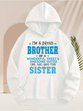 Men's Hoodie Im A Proud Brother Of A Wonderful Sweet And Awesome Sister Hoodie