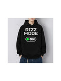 Men's Hoodie Rizz Mode On Switch With Neon Green Circle Hoodie