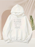 Men's Hoodie My Favorite Player Calls Me Mimi With Basketball Illustration Hoodie