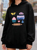 Women's Hoodie Worter Place Cupcake Heart With Rolling Pin Butterfly Jar