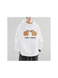 Men's Hoodie Copy Paste Two Cute Brown Capybaras Facing Each Other Hoodie