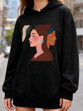 Women's Hoodie Contemporary Urban Fashion Portrait In Cityscape Background Women