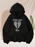 Men's Hoodie Always My Guardian Angel With Decorative Wings For My Dad