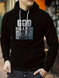 Men's Hoodie God Has A Plan Trust It Live It Enjoy It Statement Hoodie
