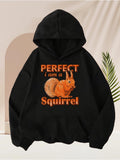 Men's Hoodie Perfect I Am A Squirrel With Fluffy Tail Sitting Under Autumn Light Squirrel