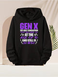 Men's Hoodie Gen X Graphic Age Of 10 Still 30 Letter Hoodie