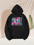 Men's Hoodie August Is My Birthday Colorful Balloons And Lettering Hoodie