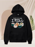 Men's Hoodie This Is How I Roll With Cute Colorful Sushi Pieces Sushi