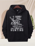 Men's Hoodie Sorry I Wasnt Listening Surrounded By Antlers In A Woodland Forest Deer