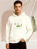 Men's Hoodie I Teach Science Chalkboard Elements With Cartoon Lab Flask