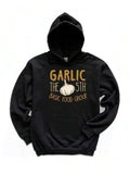 Men's Hoodie Garlic The Fifth Basic Food Group Under Creamy White Garlic
