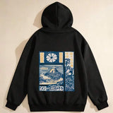 Men's Hoodie Traditional Japanese Woodblock Mountain Landscape Hoodie