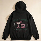 Men's Hoodie Margarita Cocktail Club Surrounded By Citrus Art Glass
