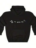 Men's Hoodie Scientific Formula In Elegant Script With Smooth Curved Lines Sweatshirt