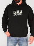 Men's Hoodie I Need My Garage Time Classic Font With Cars Illustration Hoodie