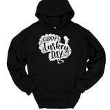 Men's Hoodie Happy Turkey Day Festive Quote On Thanksgiving Turkey