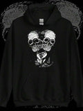 Men's Hoodie Mysterious Suit And Tie Skeletons Amidst Black Shadows Hoodie
