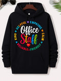 Men's Hoodie Helpful Empathic Reliable Friendly Office Staff Hoodie