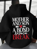 Men's Hoodie Mother And Son Strong Eternal Unbreakable Love With Red Heart Bond