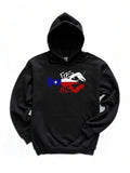 Men's Hoodie Crawfish With Texas Flag Colors In Graphic Artwork Crawfish