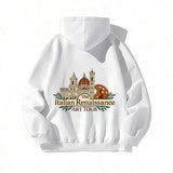 Men's Hoodie The Italian Renaissance Art Tour With Classic European Architecture Motifs Hoodie