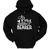 Men's Hoodie Ring Bearer Handwritten Style With Heart And Bold Text Hoodie