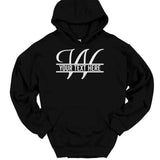 Men's Hoodie Your Text Here Decorative Monogram Letters With White Stylized Design Hoodie