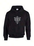 Men's Hoodie Geometric Abstract Pattern Centered On Modern Hoodie