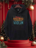 Men's Hoodie Todays Good Mood Is Sponsored By Bold Blue Styled Violin