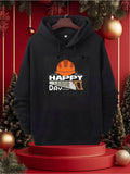 Men's Hoodie Happy Labor Day With Safety Helmet And Saw Graphics Hoodie