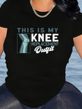 Women's Hoodie This Is My Knee Replacement Outfit Radiography With Medical Illustration Knee