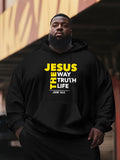 Men's Hoodie Jesus The Way The Truth The Life Bold Statement Hoodie