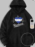 Men's Hoodie Heartbeat Line With Blue Heart And Script Honduras Hoodie