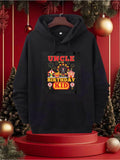 Men's Hoodie Uncle Birthday Kid With Colorful Balloons Festive Party Decorations