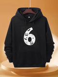 Men's Hoodie Halloween Inspired Number Six With Bats And Jack O Lanterns Hoodie