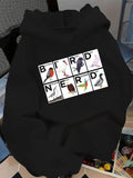 Women's Hoodie bird print
