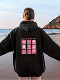 Women's Hoodie Pink inspirational text "GOD SAYS I AM"