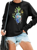 Women's Hoodie Floral Heart