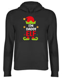 Men's Hoodie Im Daddy Elf Festive Christmas Hat With Golden Stars Above Curly Green Shoes Elf
