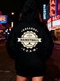 Women's Hoodie 1pc Exercise graphic hoodies hoodies Womens regular fit black Perfect for Sports Everyday sweatshirt for the office dates and outings gym Running oversized high quality autumn cheap comfortable