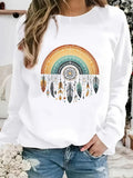 Women's Hoodie Rainbow print pattern