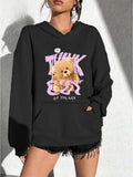 Women's Hoodie Teddy Bear Print