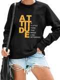 Women's Hoodie Alphabet Print
