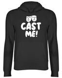 Men's Hoodie Cast Me Minimalist White Theater Masks Showing Happy And Sad Emotions Hoodie