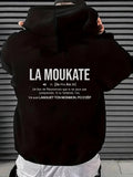 Men's Hoodie Minimalist Typography Layout Featuring Creative Dictionary Definition Style Text Hoodie