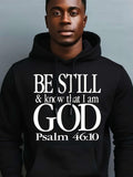 Men's Hoodie Tranquil And Far-reaching I Am God Hoodie Christian Sportswear - Christ Christian Faith Hoodie Christian Sublimation Hoodie Christian Design Hoodie Bible Scripture Hoodie Christian Hoodiehoodie
