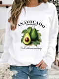 Women's Hoodie Avocado print
