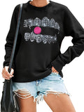 Women's Hoodie Sparkling diamond print